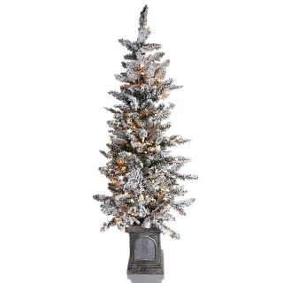 Colin Cowie Colin Cowie 4 Flocked White Artificial Tree with Base
