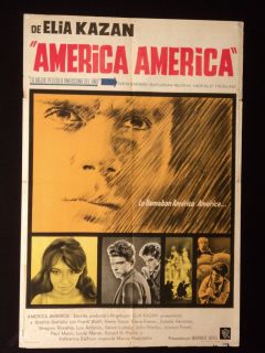 America America Elia Kazan Stathis Giallelis Argentine 1sh Poster 1963