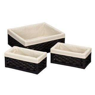 107 5719 household essentials paper rope black utility baskets rating