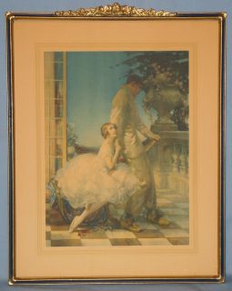  Color Print British Artist w E Webster Ballerina Series 1900 20