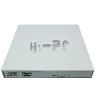  USB External PC Notebook CD DVD RW Burner Drive White for Mac