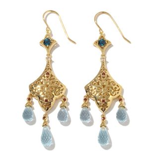  topaz and garnet vermeil chandelier earrings rating 1 $ 131 97 s h $ 6