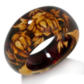  age of amber intaglio amber floral band ring rating 15 $ 27 97 s h