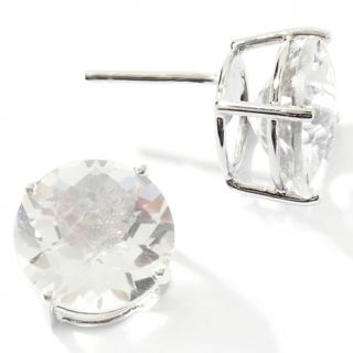 Colleen Lopez 9.8ct White Quartz Sterling Silver Stud Earrings