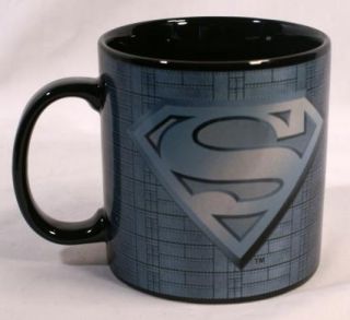 DC Comics Superman Extra Large Coffee Mug Cup Futuristic Steel Grey