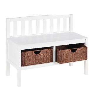 109 5847 house beautiful marketplace white bench with brown rattan