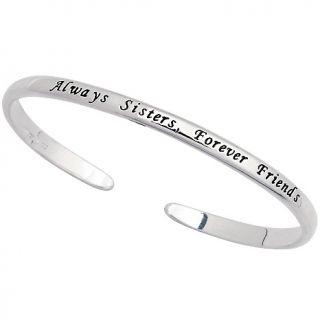 106 9598 sterling silver sentiment bracelet always sisters rating 2 $