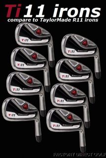 Up for auction is a brand new completely assembled set of Ti11 irons 4
