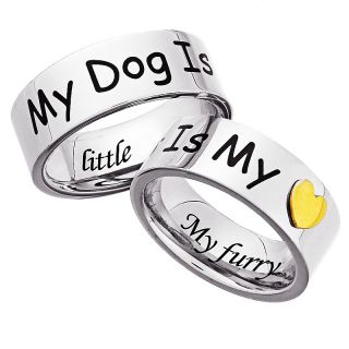 106 9686 stainless steel engraved dog lover s ring note customer pick
