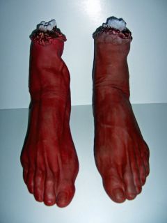 Factory Direct Sales Halloween Prop Life Size Severed Feet Pair