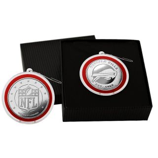 113 5332 nfl silver coin ornament by the highland mint buffalo bills