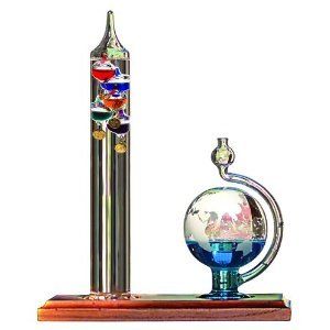 Chaney Instrument Galileo Thermometer with Glass Globe