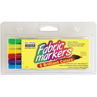 112 8912 fabric marker fine tip 6 pack brilliant colors rating be the