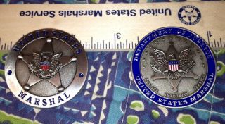 USMS Marshal Service Challenge Coin 220th Anniversary Coin Silver US