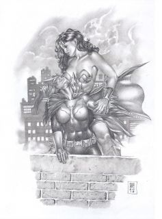  Batwoman Together at Last Stupefying Original Art by Gene Espy