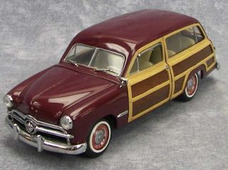  Mint 1 24 Scale Die Cast Model Car 1949 Ford Woody Wagon w COA