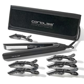 Corioliss C1 Classic Black Styling Iron with 6 pack Clips