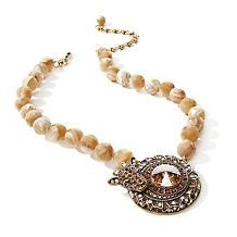 Heidi Daus Dare to Wear Simulated Pearl Drop Necklace