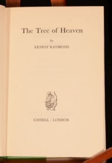 1965 Ernest Raymond The Tree of Heaven in Unclipped Dustwrapper First