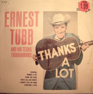Ernest Tubb Thanks A Lot LP Original Decca DL 74514 VG Shrink Wrap