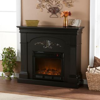 Sicilian Harvest Black Electric Fireplace