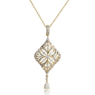  multicut pear drop enhancer pendant with 18 chain rating 1 $ 129 95 or