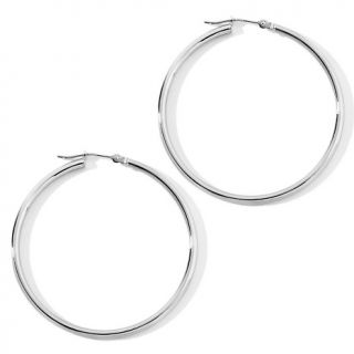 146 869 14k white gold 2x30mm polished hoop earrings rating 3 $ 119 90