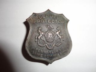 Obsolete Pennsylvania Game Commission Deputy Game Protector Badge
