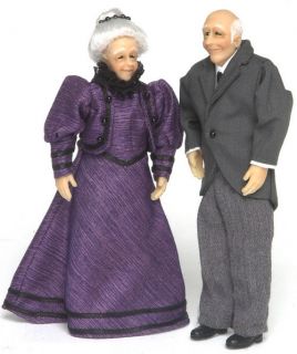 Dollhouse Miniature Grandparent Victorian Louis Elsbeth