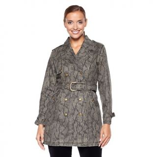 219 139 diane gilman printed double breasted trench coat rating 16 $