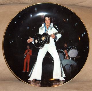 Elvis Presley In Concert Plate MISSISSIPPI BENEFIT CONCERT In Box