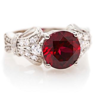 Xavier 3.70ct Absolute™ and Created Ruby Sterling Silver Ring