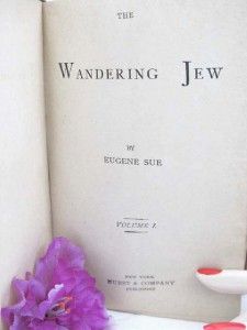 1870 The Wandering Jew by Eugene Sue Hurst Co Vol. 1 & 2 Complete in