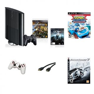 Playstation PS3 New Slim 250GB with 3 Game Action/Racing Bundle, DUST