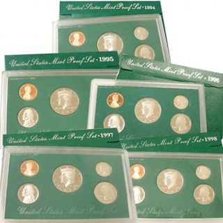 142 687 coin collector 1994 1998 green box united states mint proof