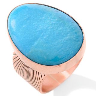 146 572 mine finds by jay king pear shape anhui turquoise copper ring