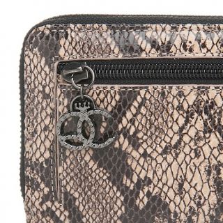 Queen Collection Queen Collection Python Embossed Leather Wallet