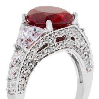 Jean Dousset Absolute and Created Ruby Silver Gallery Ring