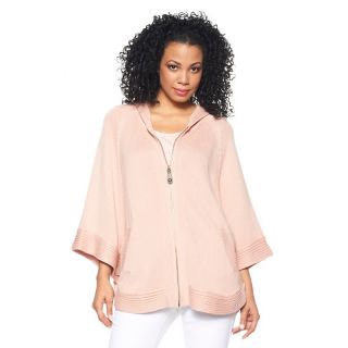 162 750 queen collection queen collection zip front poncho with hood
