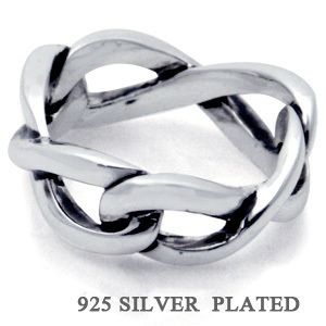 925 Silver Plated Eternity Knot Ring