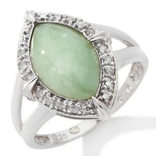 158 642 marquise jade diamond frame sterling silver ring rating 1 $ 74