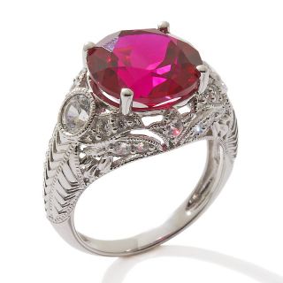 168 858 absolute 6 32ct created ruby sterling silver engraved ring