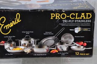 Emerilware Pro Clad Stainless Steel Tri Ply 12 Piece Cookware Set