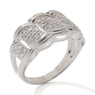 167 335 sterling silver diamond accent scalloped band ring rating 10 $