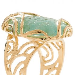Noa Zuman Jewelry Designs Technibond® The Pond Roman Glass Rin at