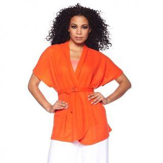 173 921 queen collection mesh cardigan with self tie belt rating 14 $