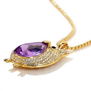 Real Collectibles by Adrienne® Owl Design Tanzanite Color Crystal