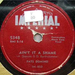 Fats Domino Imperial 5348 AinT It A Shame R B Rock Pop