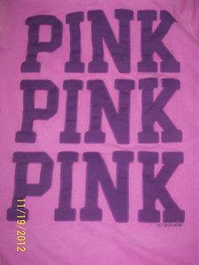 Pink by Victoria Secret Logo frontzip hoodie sweatshirt size large