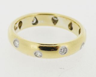 Tiffany Co Etoile 18K Platinum Diamond Band Ring Size 6 5